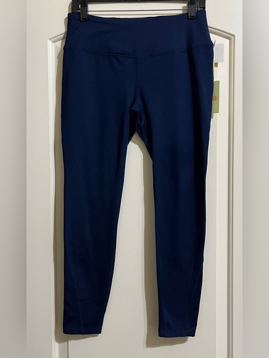 Tangerine Pants - NWT Tangerine Women’s Peri Navy Blue Side Mesh Breathable Leggings Medium